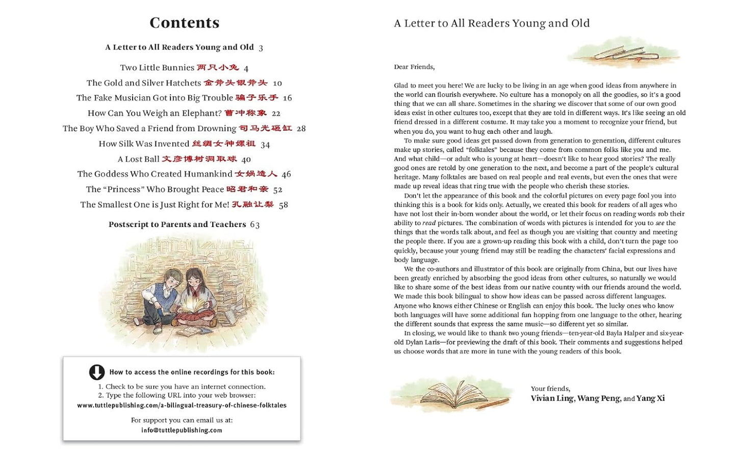 A Bilingual Treasury of Chinese Folktales: Ten Traditional Stories in Chinese and English (Free Online Audio Recordings)