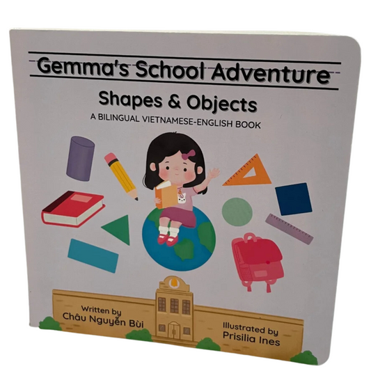 Bilingual Gemma's School Adventure: Shapes & Objects
