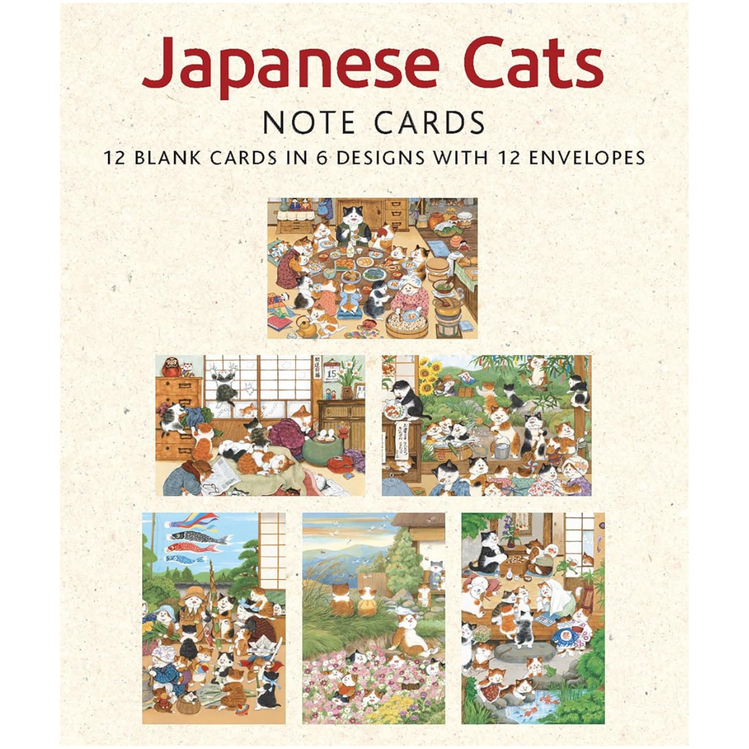 Japanese Cats - Blank Note Cards