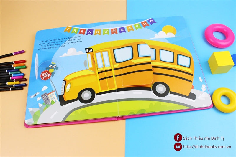 Bilingual Lift the flap: Colours and Shapes | Lật mở khám phá - Màu sắc và hình dạng