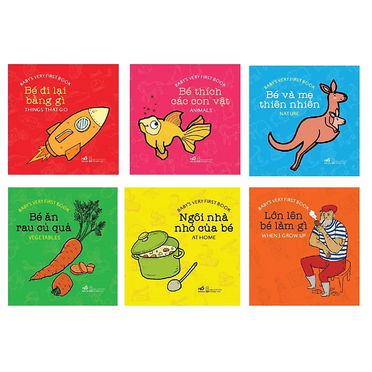 Bilingual Baby's Very First Books Boxset: 6 board books | Thư Viện Song Ngữ Đầu Tiên Cho Bé: bộ 6