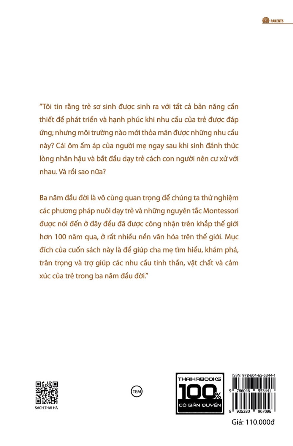 Em Bé Hạnh Phúc: Nuôi Dạy Trẻ Tại Nhà Theo Phương Pháp Montessori 0-3 Tuổi