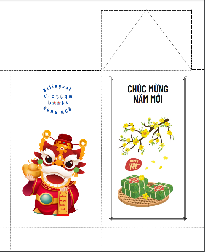 Red envelope making kit: Year of the Dragon | Làm Bao Lì Xì năm con rồng