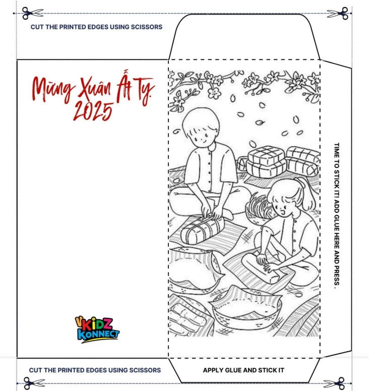 2025 Lucky Envelope Printable 2 | Tự làm bao lì xì 2025 - 2