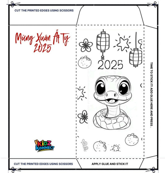 2025 Lucky Envelope Printable 3 | Tự làm bao lì xì 2025 - 3