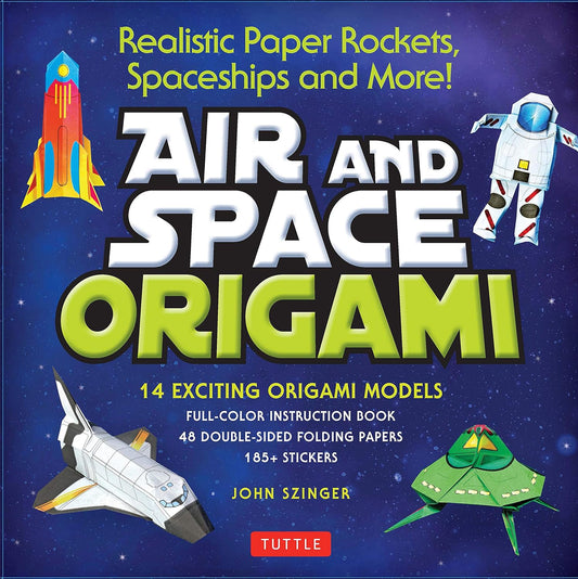 Air and Space Origami Kit: Paper Rockets, Airplanes, Spaceships and More!