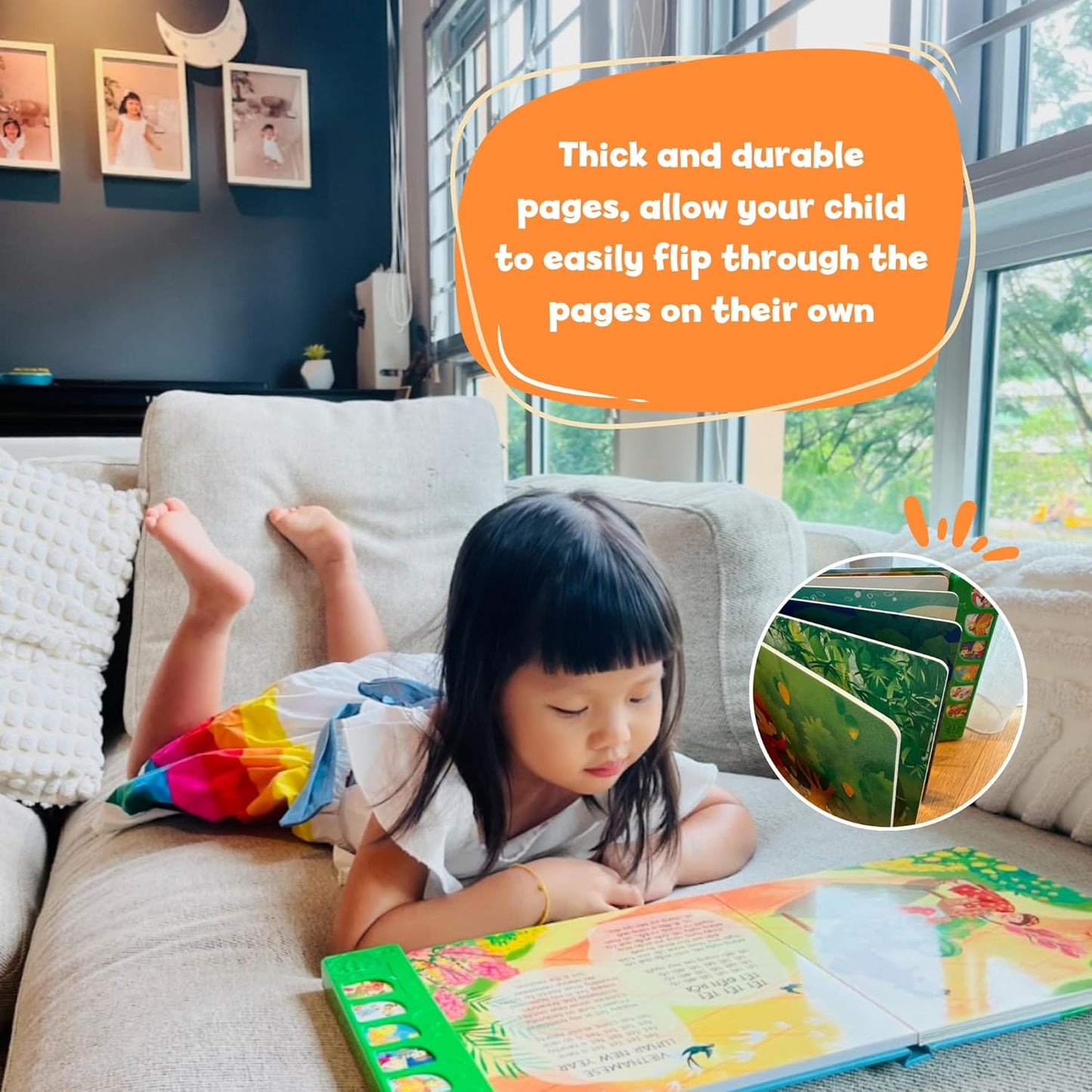 Bé Sings and Learns Vietnamese – Interactive Bilingual Music Book for Babies, Toddlers & Kids | Vietnamese-English Learning Toy | Northern & Southern Accents