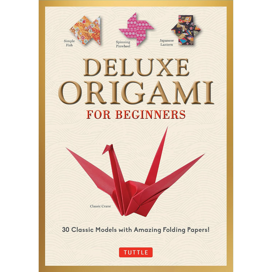 Deluxe Origami for Beginners Kit 30 Classic Models with Amazing Folding Papers