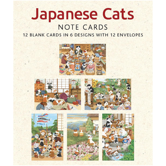 Japanese Cats - Blank Note Cards