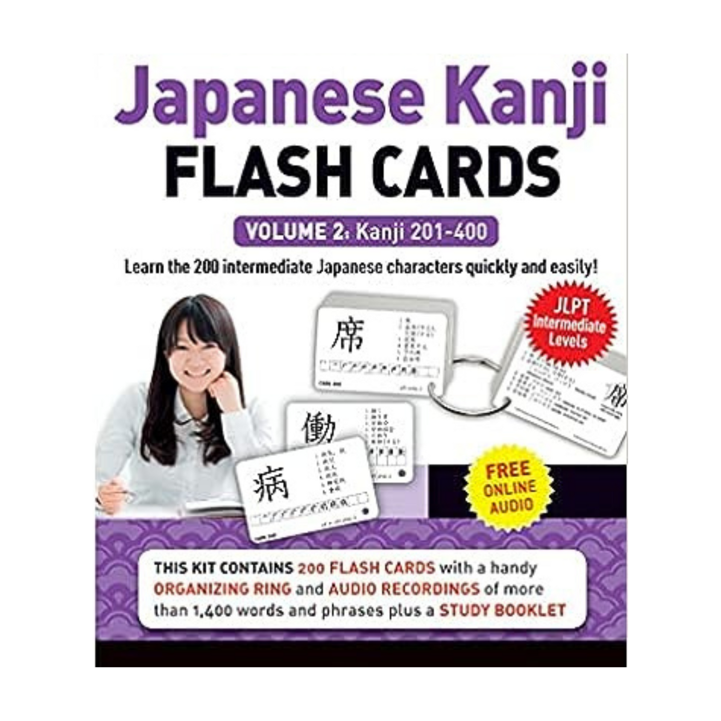 Japanese Kanji Flash Cards Kit Volume 2