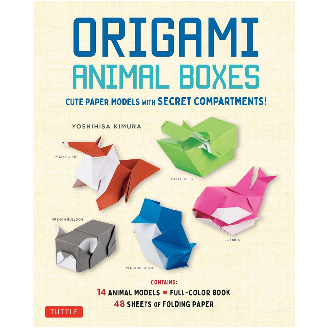 Origami Animal Boxes Kit: Cute Paper Models with Secret Compartments! (14 Animal Origami Models + 48 Folding Sheets)