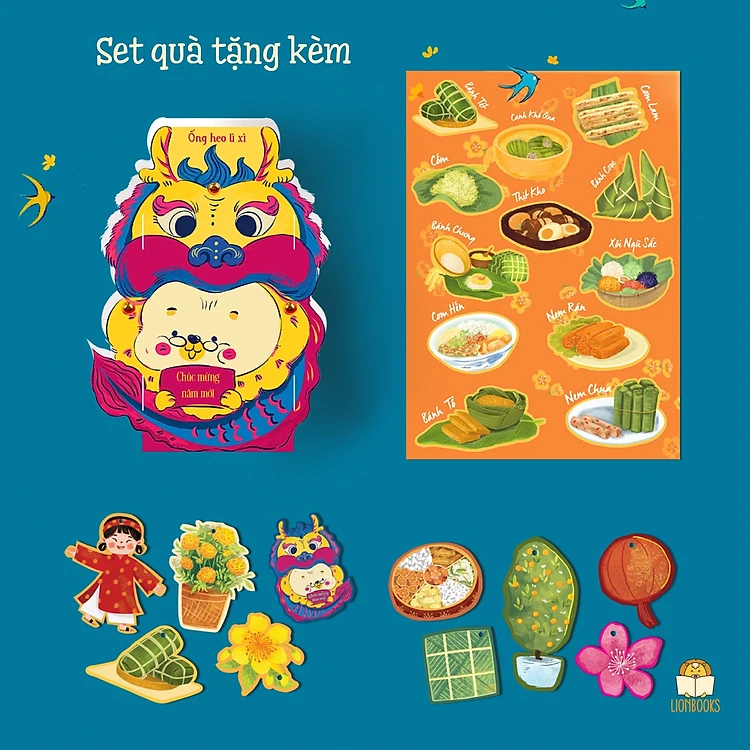 Set sách Tết Trong Tim Mình - Xin Chào Tết Ơi 2024 (sách kèm phong bì và set quà tặng)