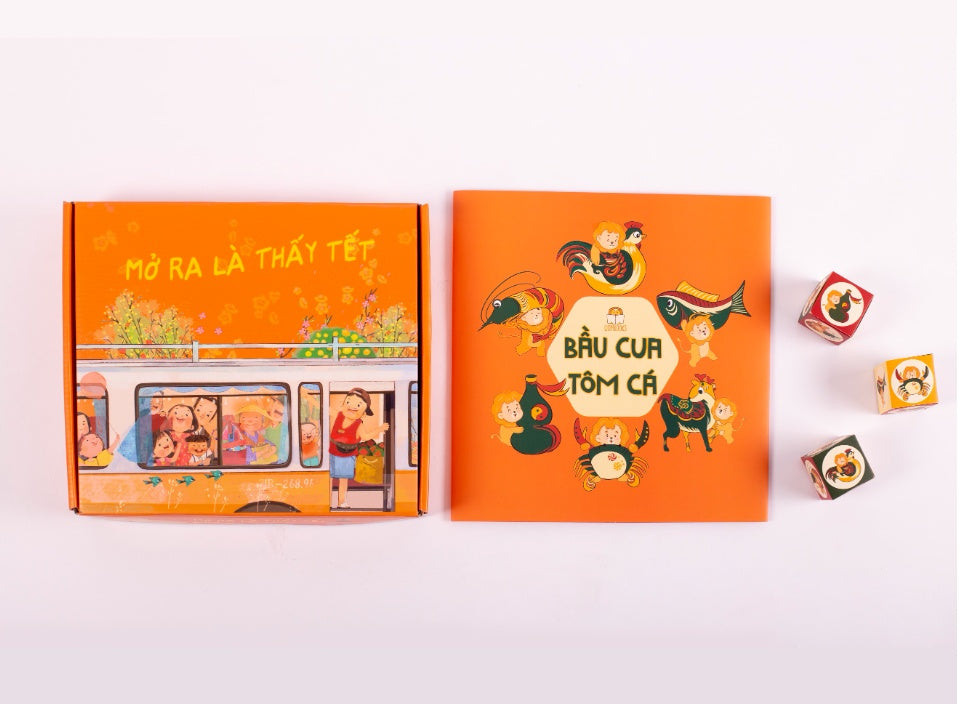 Bầu Cua Tôm Cá game - child-friendly version with 3 paper dice