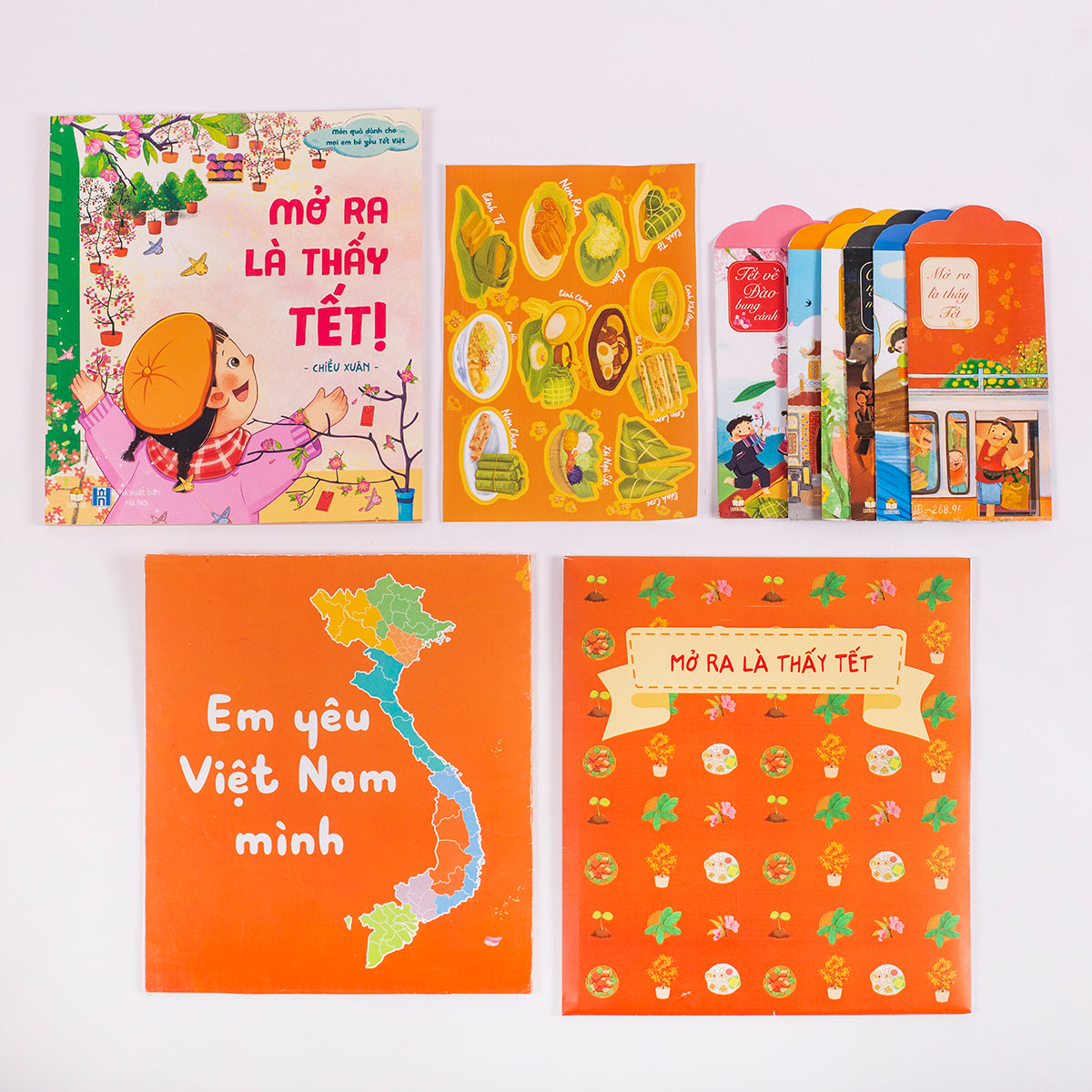 Bilingual set: Open to See Tet (North Vietnam) | Set Mở ra là thấy Tết (Tết hồng đào miền Bắc)