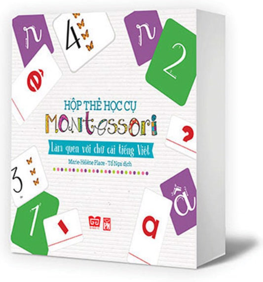Hộp Thẻ Học Cụ Montessori: Làm Quen Với Chữ Cái Tiếng Việt - Bước Đầu Đến Với Toán Học (Vietnamese Montessori sand letters + numbers learning box)